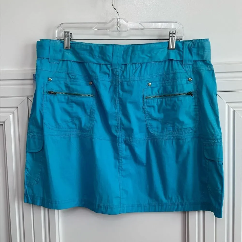 Blue‎ Mini Skirt with Belt - Picture 2 of 9